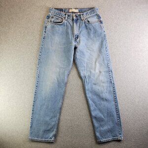 Levis Jeans Mens 33x34 Blue 550 Relaxed Fit Y2K Straight Leg 100% Cotton Denim